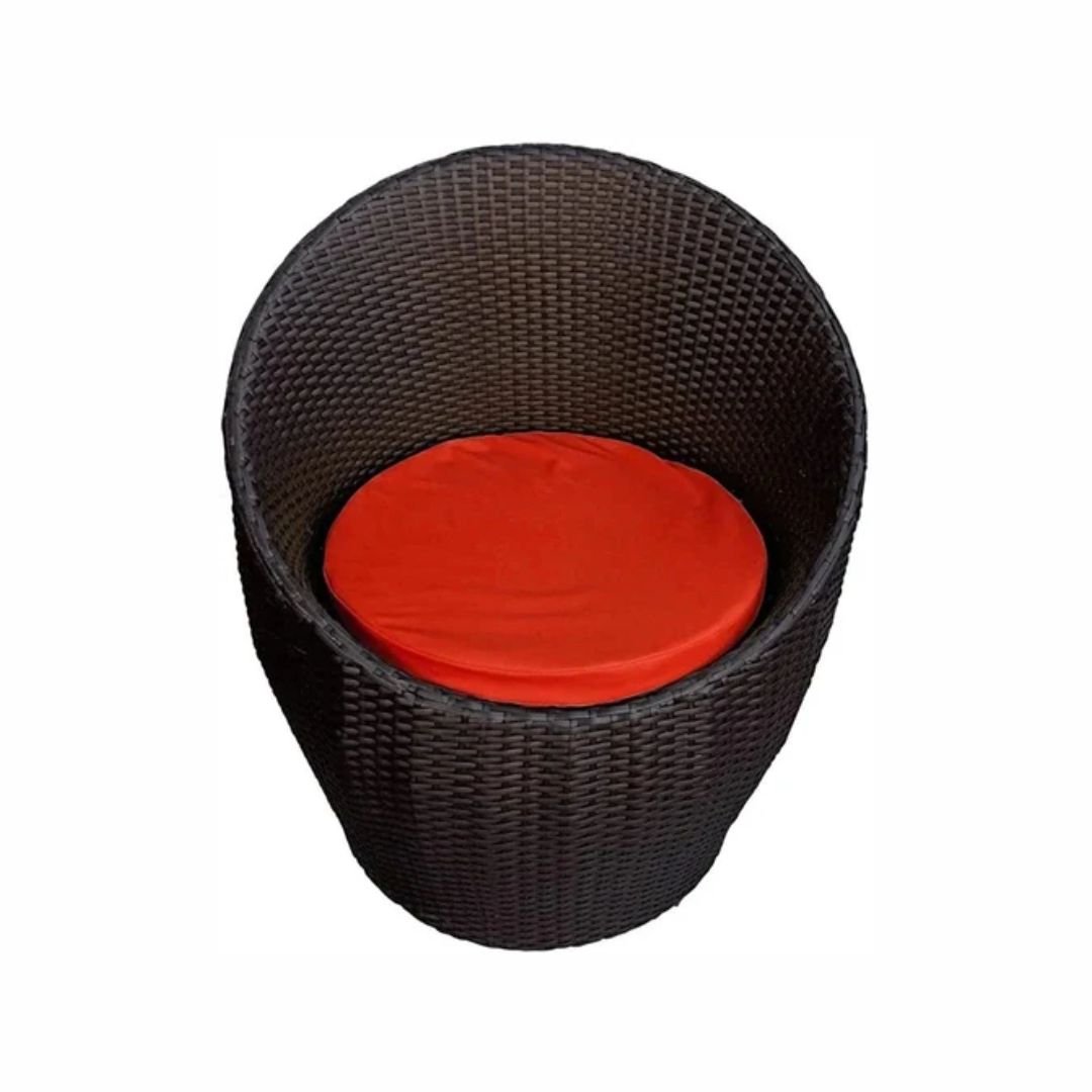 Dark Brown Wicker Garden Table Chair Set 2 Dark Brown Wicker Garden Table Chair Set